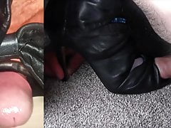Double Angle Heels Shoe Fuck Cum