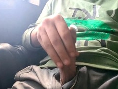 Boy masturbating, pull, creamy cum