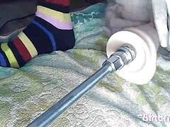 Fuck my ass with enourmous dildo and fuckingmachine