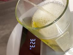 Huge piss in a glass