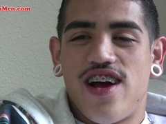Adorable Latino Gay-For-Pay fellow milking off