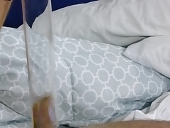 Vacuum Cleaner suck flutter and cum 10 - lying down