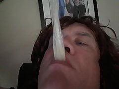 Cumslutsallysw swallowing cum