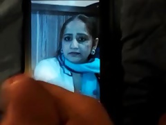 Pakistani aunty cummed on