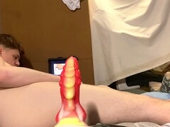 Hefty, big ass bottom, anal toy