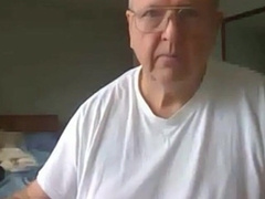 old man jerking his big dick 3