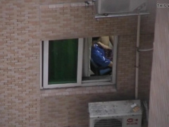 Insatiable Asian gets caught milking from window