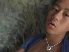 Sweet Asian Amateur Twink Gets a Cum [censored]