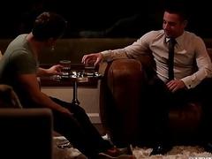 Gay business studs suck and fuck big cock