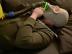 BHDL -  N.V.A. LATEXGASMASK BREATHPLAY - THE GLOWING REBREATHALYZER PART 2 -