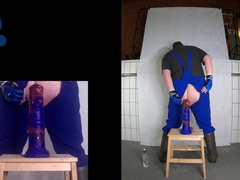 Stablepup Enjoing his Railing Lesson with Jorhan XL