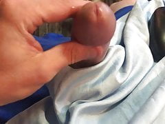Little White Penis jerks to ruined cumshot - Handsfree