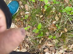 Pissing in the forest