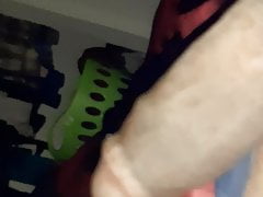 Stroking my phat thick dick