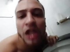 This Is How Faggots Clean The Bathroom
