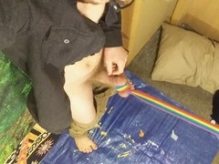 Ball stretching, gay cbt, balls