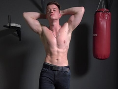 Seth Law flexing his gorgeous muscles and looking hot AF too