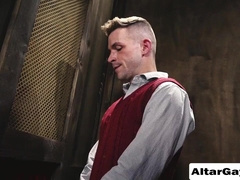 Confession to a priest turns into butt sex intercourse