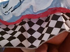 sissy pissing in alice and wonderland costume