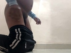 Hot stud having a solo session with his thick cock