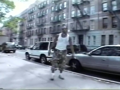 Street hustler jacking it to porn - Encore_Productions