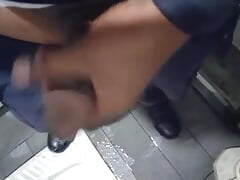 Blow job in Washroom big cock