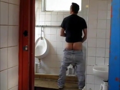 Restrooms and gloryholes enjoyments trio