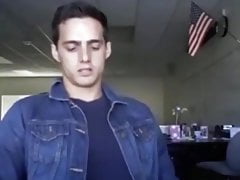 Teacher jerks off before class