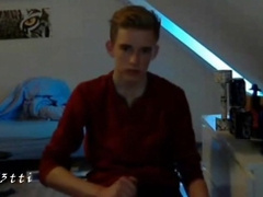 Watch a hot homemade video of a young stud getting a cum tribute