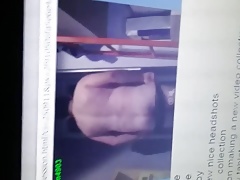 Pathetic slave Matt trying to striptease for us