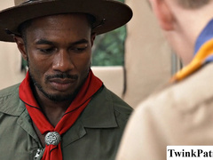 Scout officer enjoys himself into the ass of a twink
