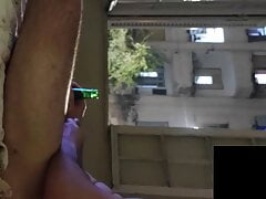 Masturbation naked for neighborhood. A smoker neighbor stay watching me