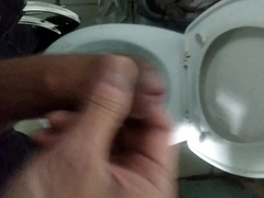 I Jack off a Man Rod in a Public Restroom - Part two.