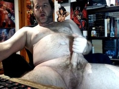 Oily cock, solo male jerking off, massive loads