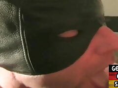 German DILF shoots cum after fisting and unsaddled sex