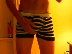 AMAZING twink in hot underwear wanks off! 5