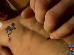 Insatiable heterosexual man pulling his foreskin for the camera
