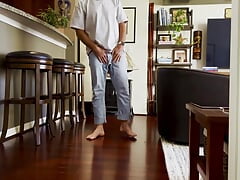 Showing My Beautiful Dick, Balls, Ass, Bare Feet