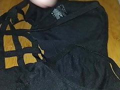Cumming on Wife's Bra