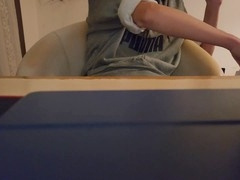 Watching my Asian boss from a first-person perspective on the job