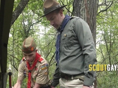 Ginormous Scout Tormentor Helps Timid Twunk Dude Open Up