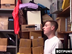 BoyPunish.com - Black officer's raw, intense twink ass fucking as punishment for theft