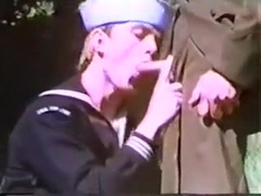 Handsome sailor fucked outdoors