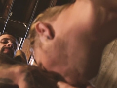 Cum Party 4 Gay Cherub Enjoys His Muscular, Tattooed Friends Cock