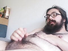 Fat bear cums through his gainer fantasy