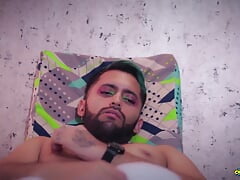 Fans Exclusive Big Cock Latino Camilo Brown Jerks and Cums Through His White Boxers