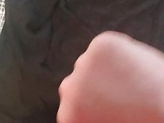 Cumming on my sweaty gym shirt