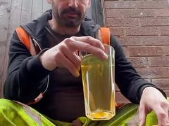 PIssing and Drinking at work