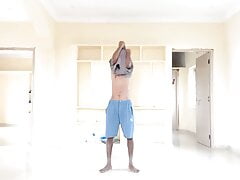 Rajesh masturbating, spanking, moaning and cumming in paper cone cup