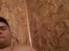 Very cute male gets excited, he pulls it